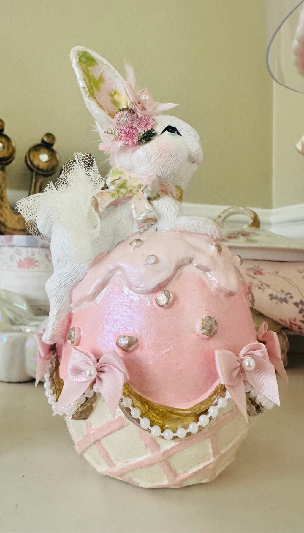 Custom Bunny on Easter egg