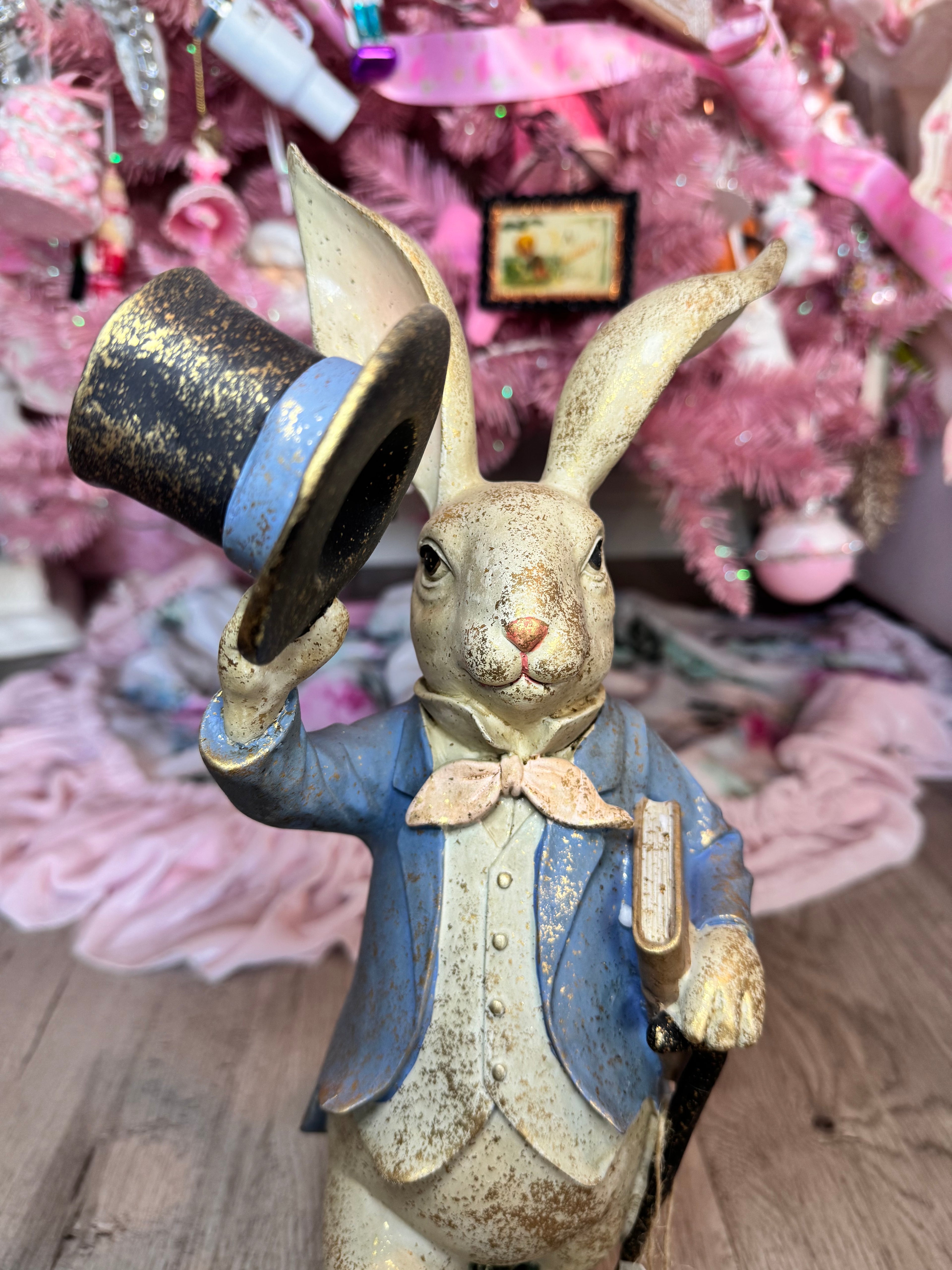 Top Hat Resin Bunny