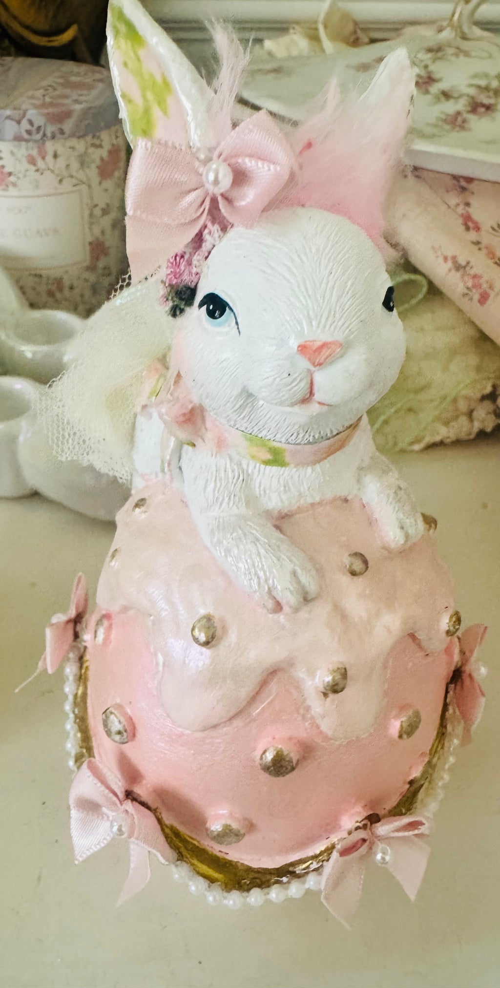 Custom Bunny on Easter egg