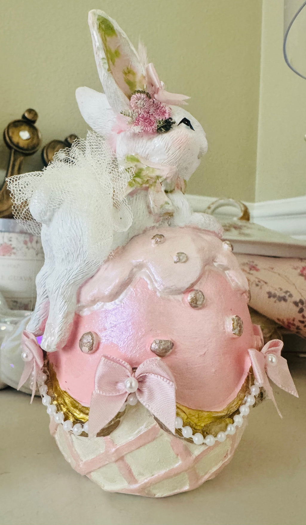 Custom Bunny on Easter egg