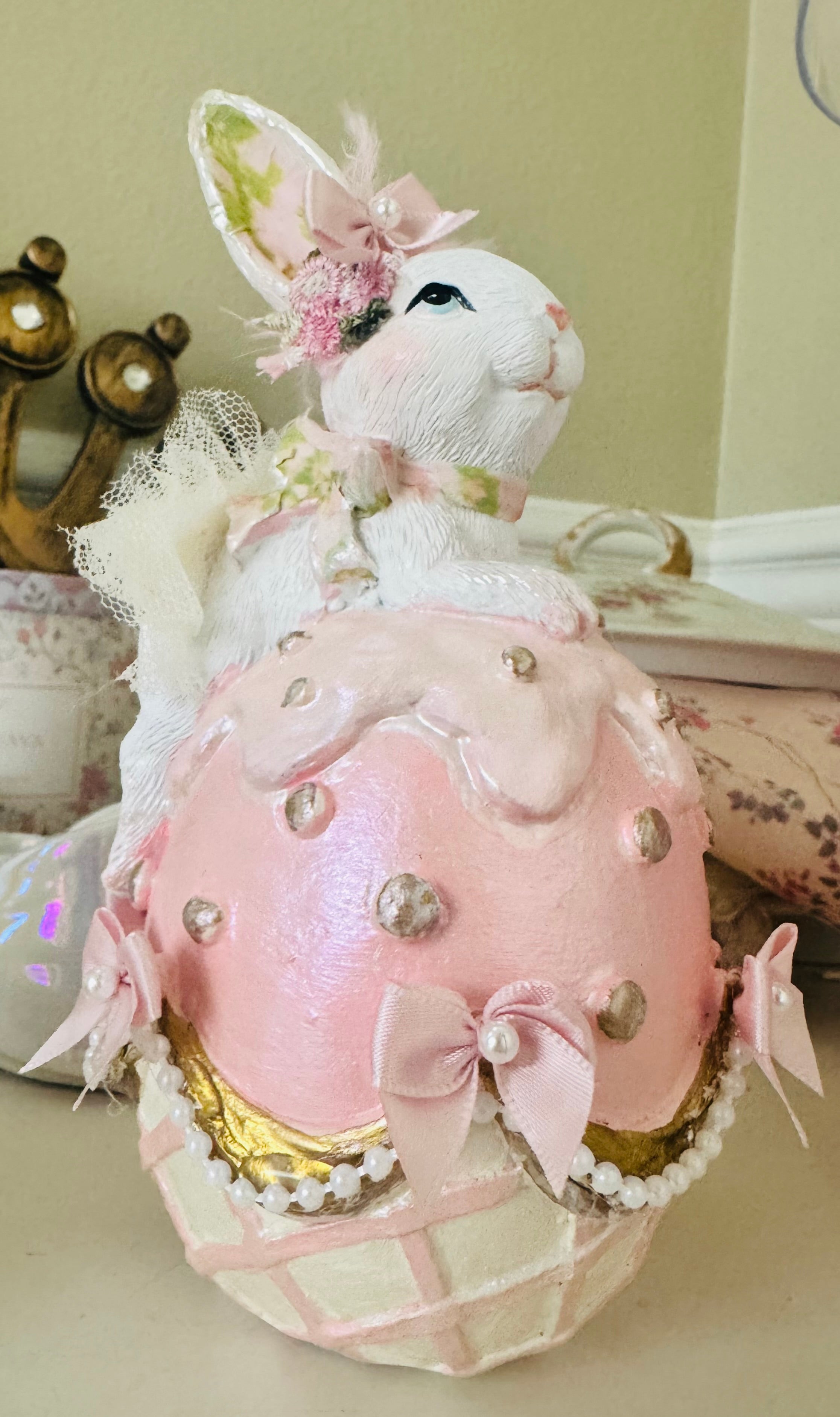 Custom Bunny on Easter egg