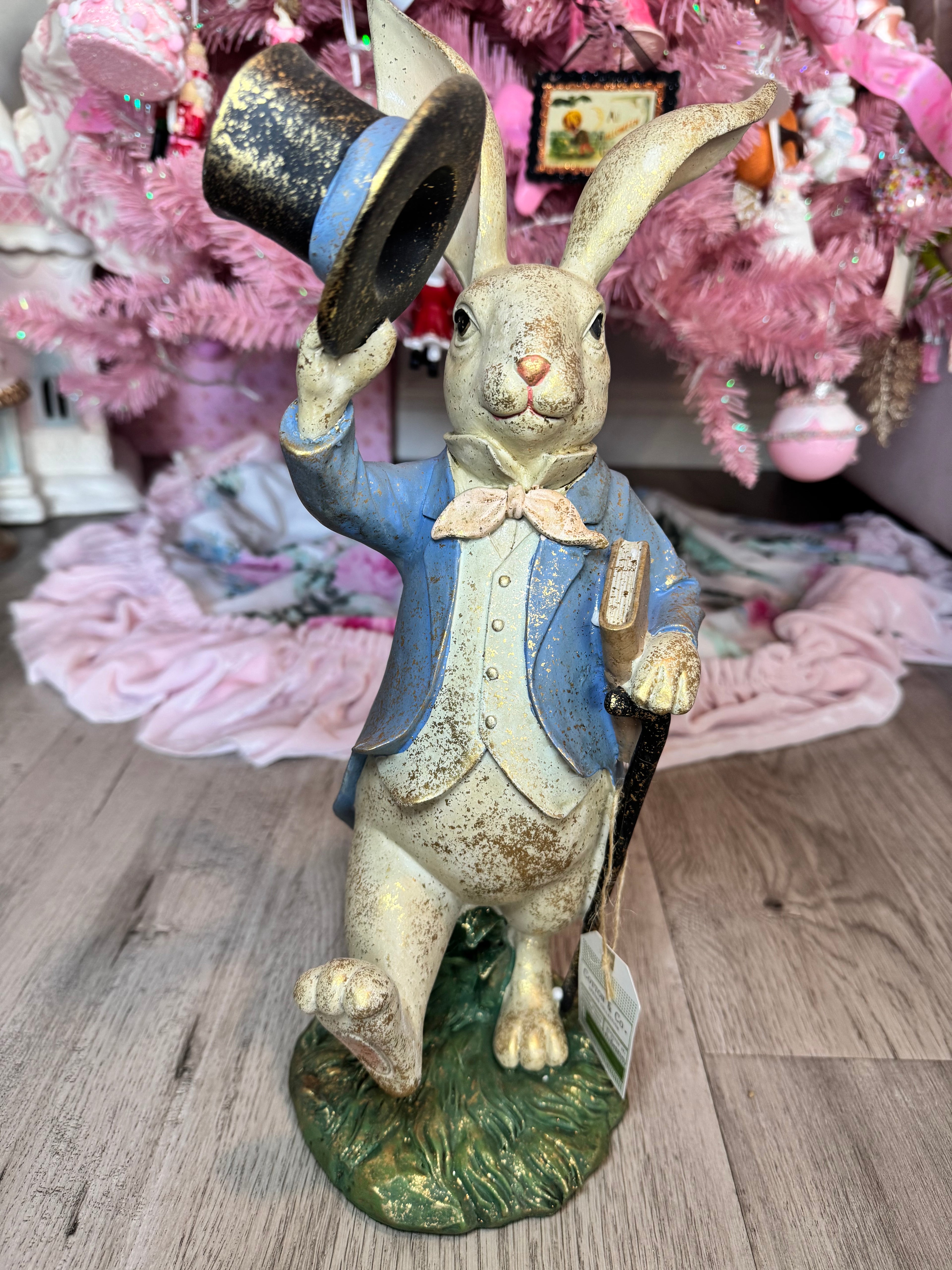 Top Hat Resin Bunny