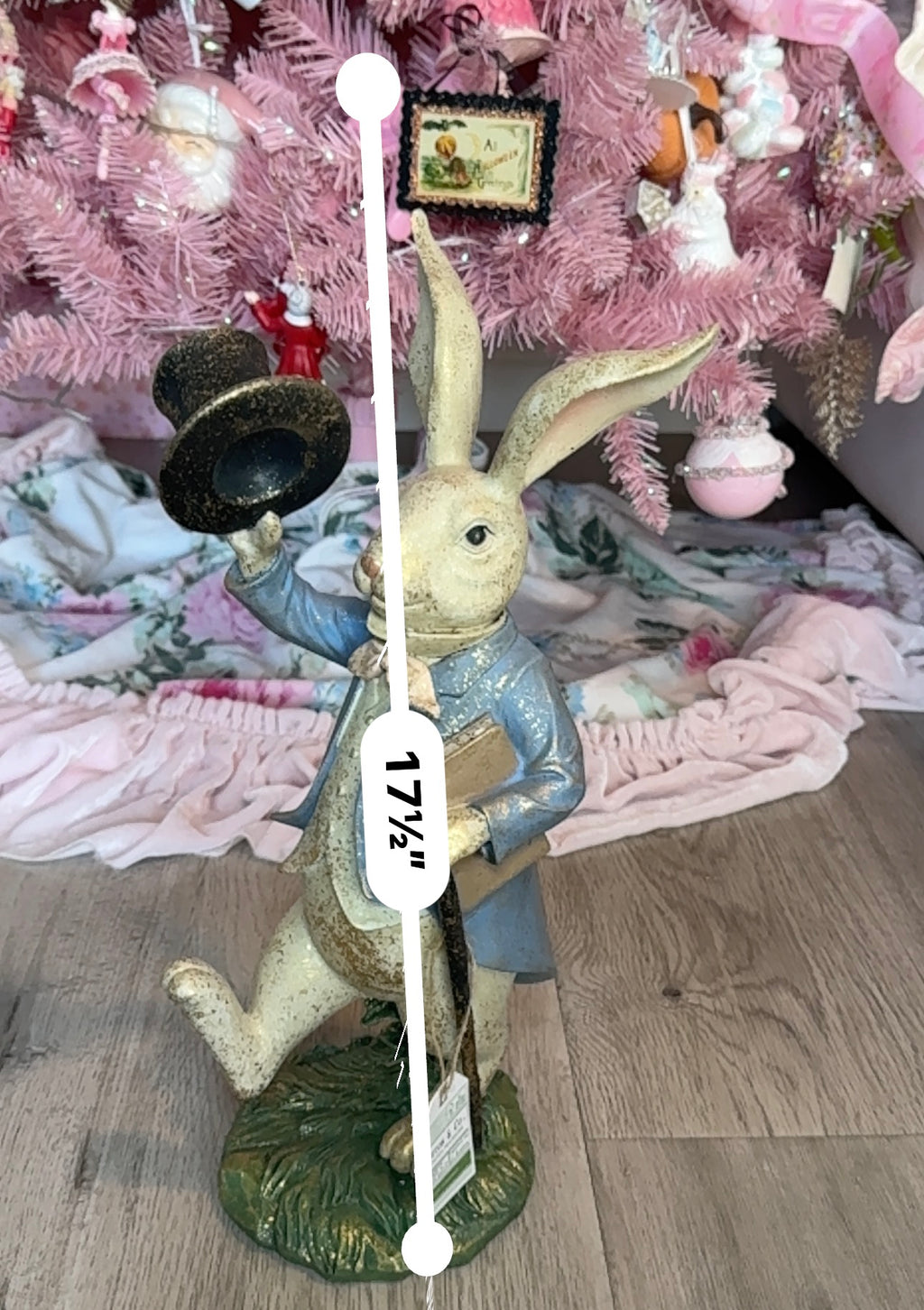 Top Hat Resin Bunny