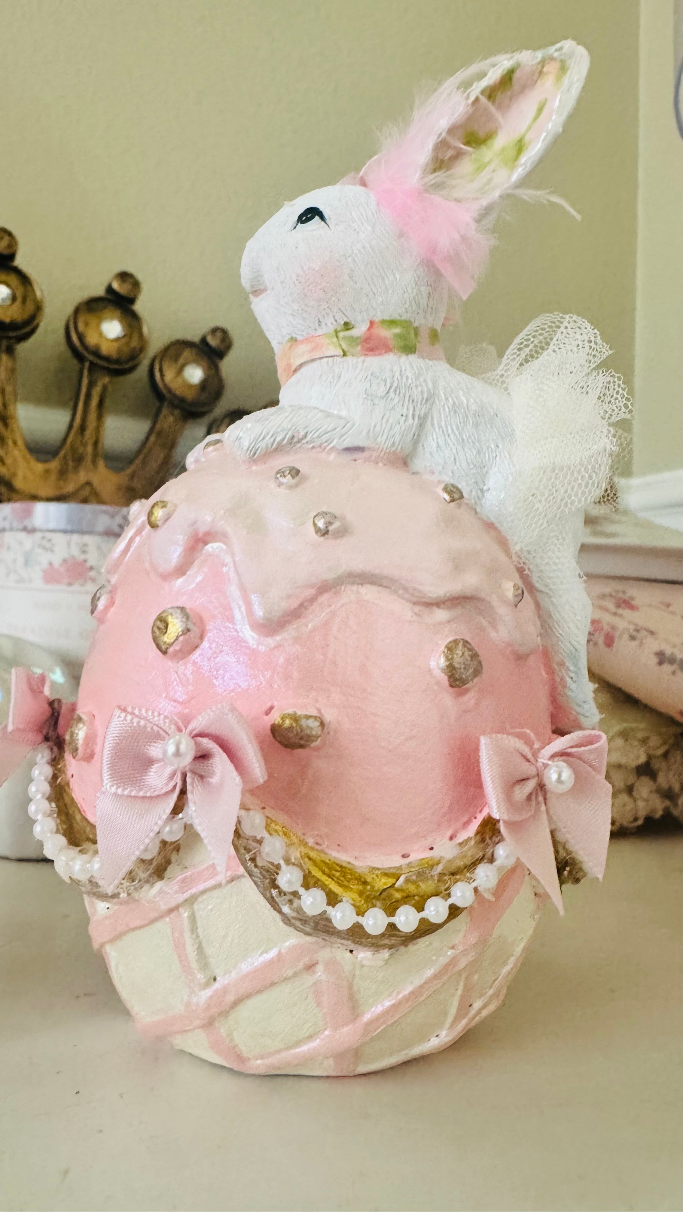 Custom Bunny on Easter egg