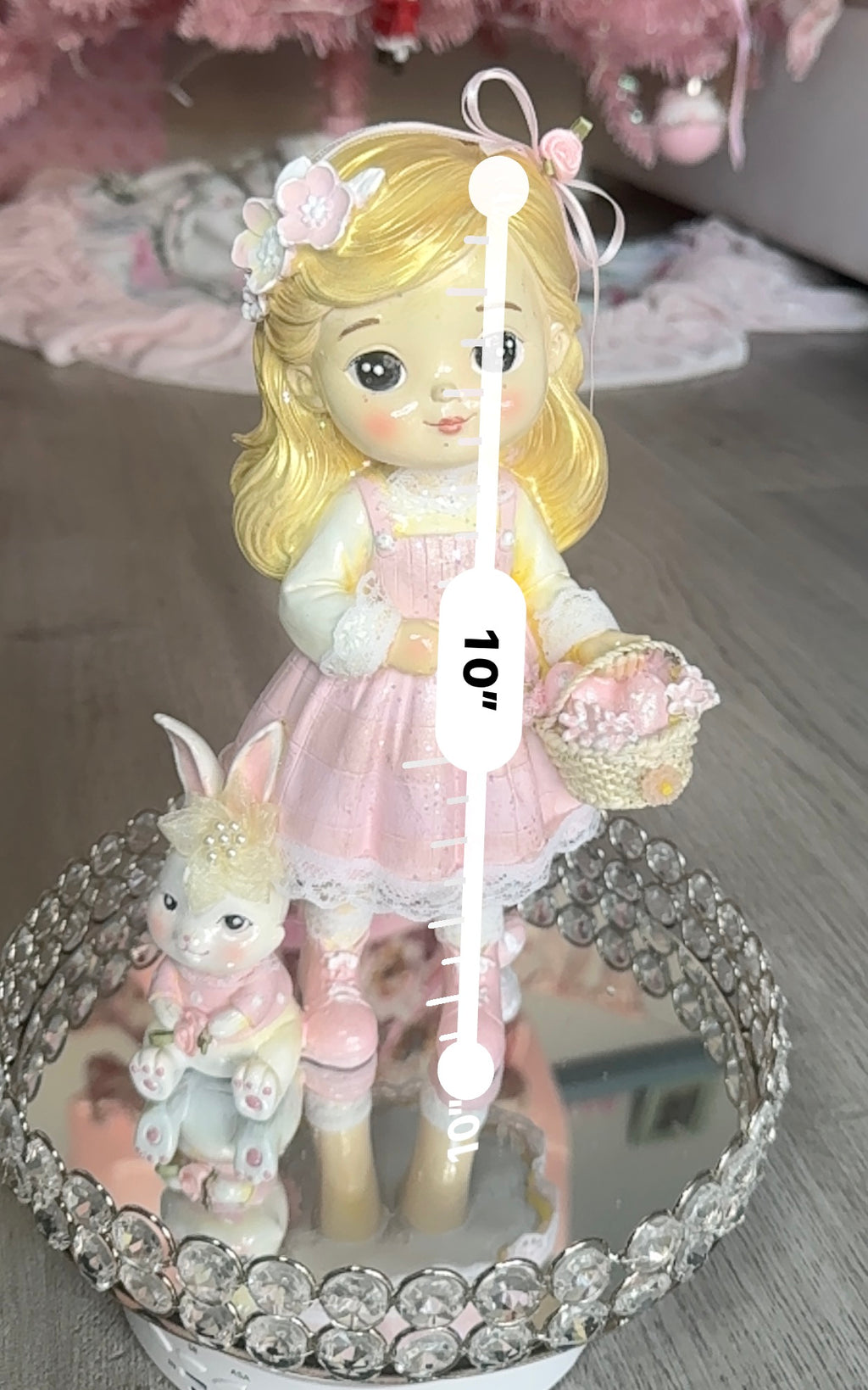 Easter Resin Young girl figurine