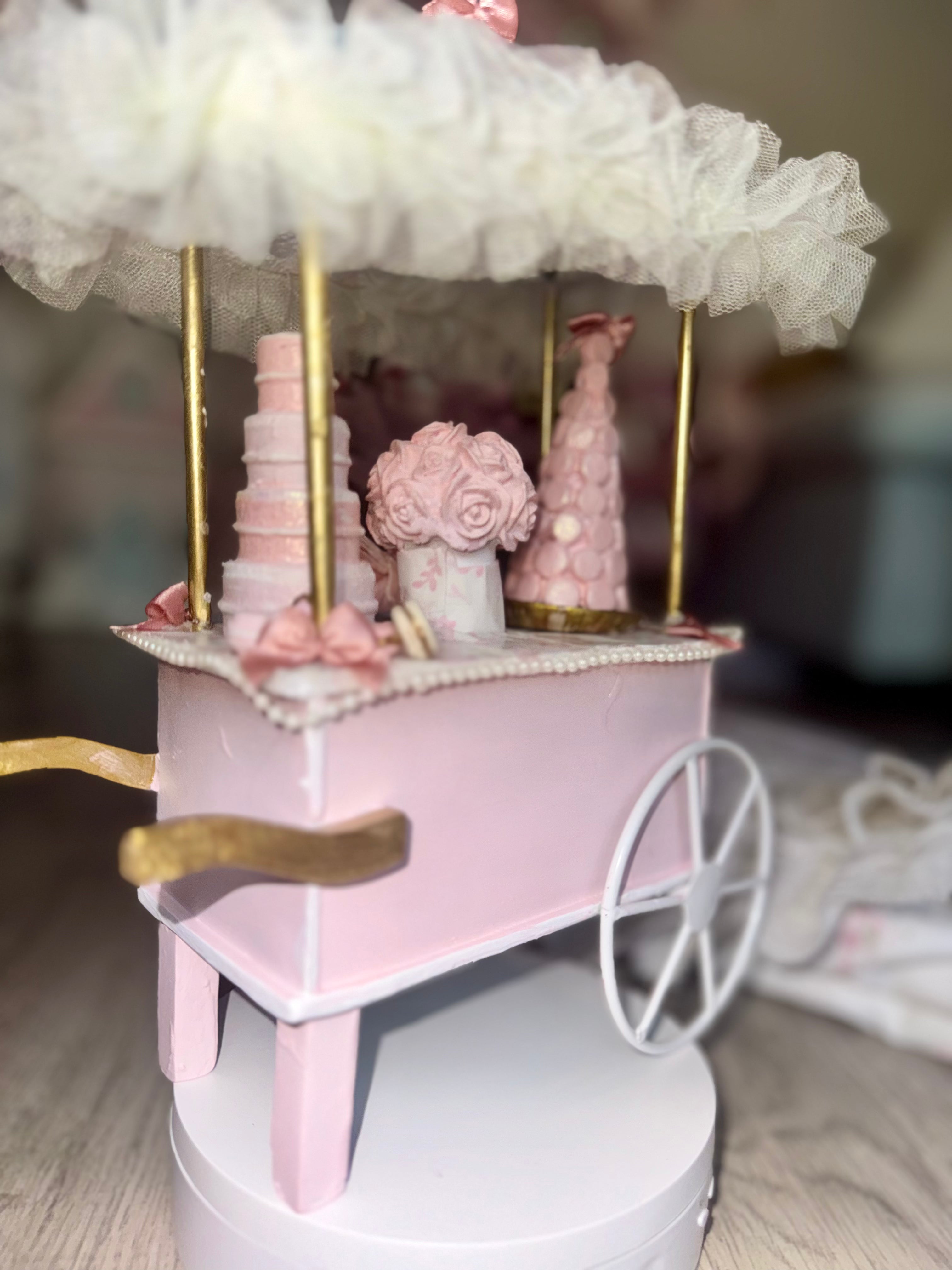 Bespoke Easter Pink Cart