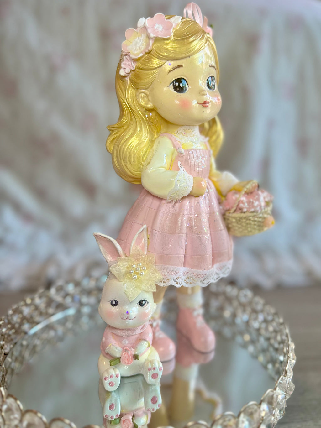 Easter Resin Young girl figurine