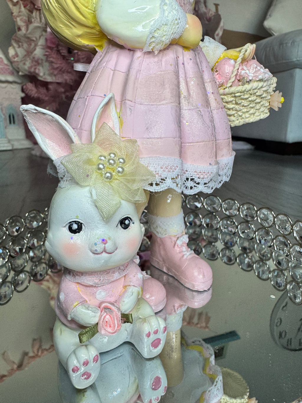 Easter Resin Young girl figurine