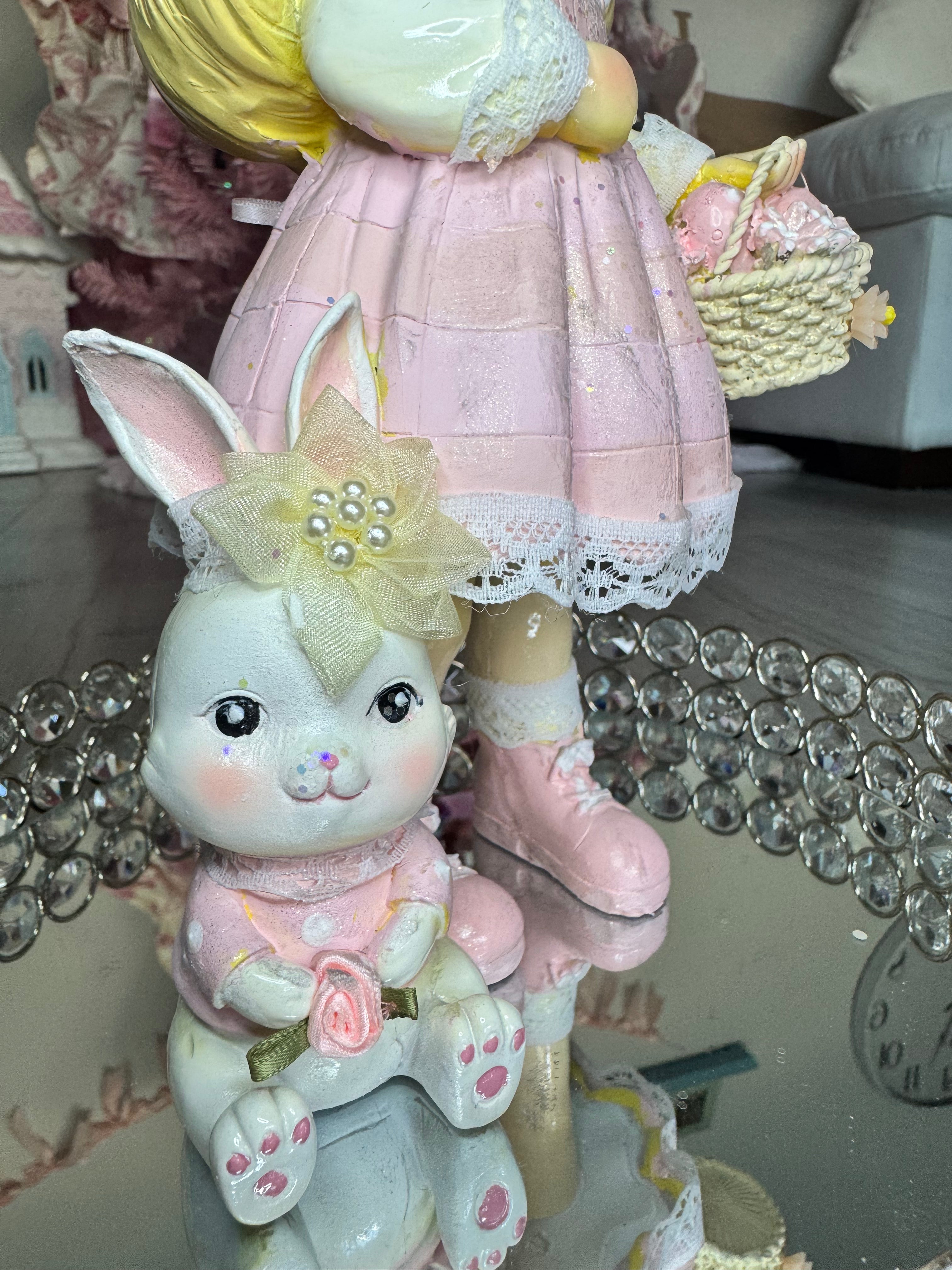 Easter Resin Young girl figurine